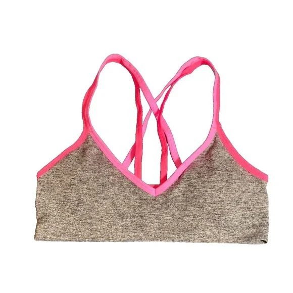 Fruit of the Loom Bra/Bralette~Lightly Padded~Gray/Pink~Girls size 36 NWOT - Picture 1 of 3
